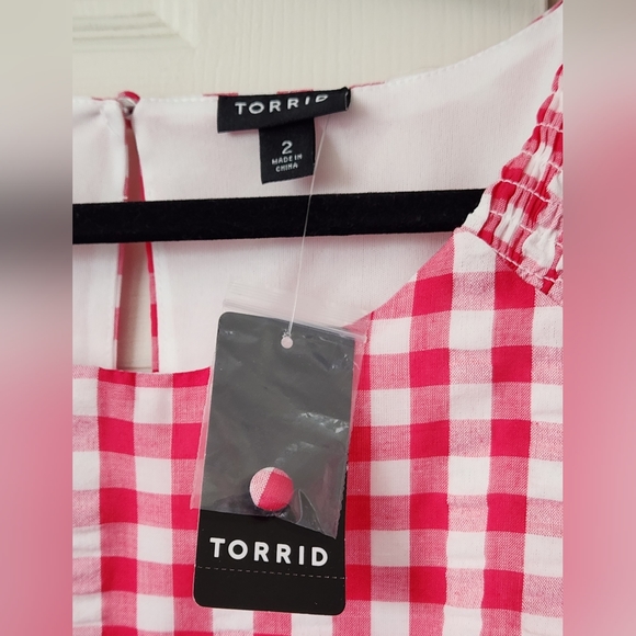Torrid Seersucker Crop Top - Picture 4 of 5